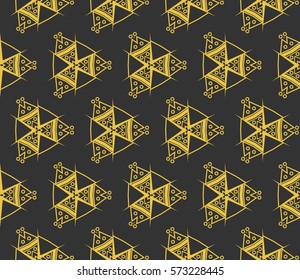 Modern geometric seamless pattern. For design, page fill, wallpaper. Vector illustration