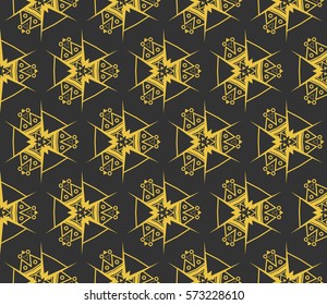 Modern geometric seamless pattern. For design, page fill, wallpaper. Vector illustration