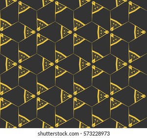 Modern geometric seamless pattern. For design, page fill, wallpaper. Vector illustration