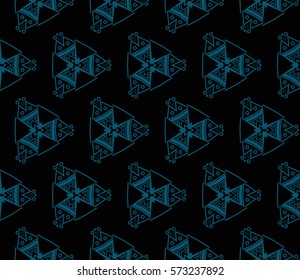 Modern geometric seamless pattern. For design, page fill, wallpaper. Vector illustration