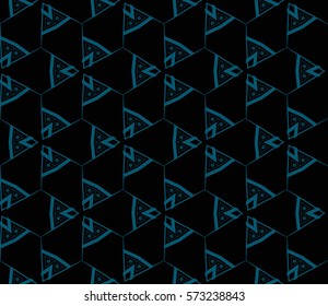 Modern geometric seamless pattern. For design, page fill, wallpaper. Vector illustration