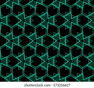 Modern geometric seamless pattern. For design, page fill, wallpaper. Vector illustration