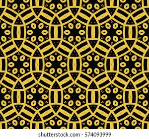 Modern geometric seamless pattern. For design, page fill, wallpaper. Vector illustration