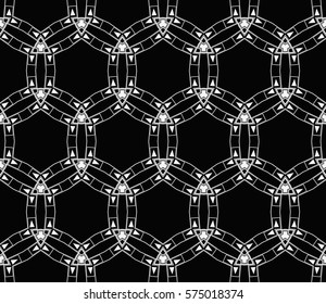 Modern geometric seamless pattern. For design, page fill, wallpaper. Vector illustration