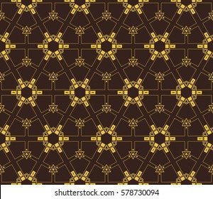 Modern geometric seamless pattern. For design, page fill, wallpaper. Vector illustration