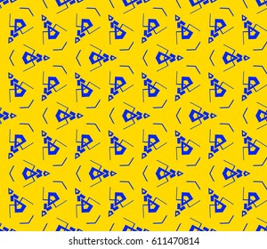 Modern geometric seamless pattern. For design, page fill, wallpaper. Vector illustration