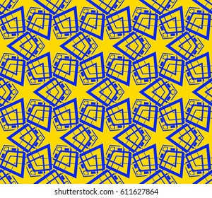 Modern geometric seamless pattern. For design, page fill, wallpaper. Vector illustration