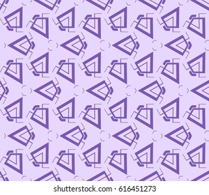 Modern geometric seamless pattern. For design, page fill, wallpaper. Vector illustration