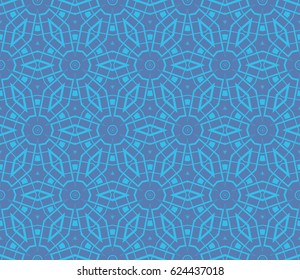 Modern geometric seamless pattern. For design, page fill, wallpaper. Vector illustration
