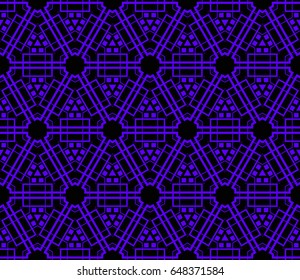Modern geometric seamless pattern. For design, page fill, wallpaper. Vector illustration
