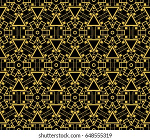 Modern geometric seamless pattern. For design, page fill, wallpaper. Vector illustration