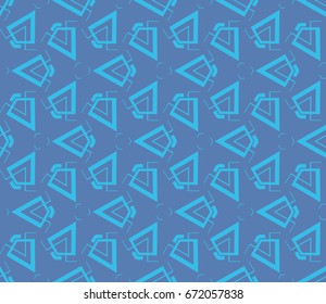 Modern geometric seamless pattern. For design, page fill, wallpaper. Vector illustration