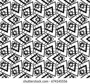 Modern geometric seamless pattern. For design, page fill, wallpaper. Vector illustration