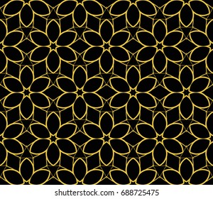 Modern geometric seamless pattern. For design, page fill, wallpaper. Vector illustration