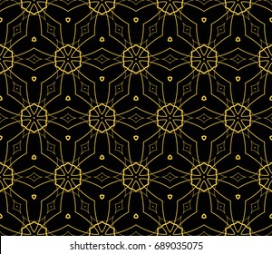 Modern geometric seamless pattern. For design, page fill, wallpaper. Vector illustration