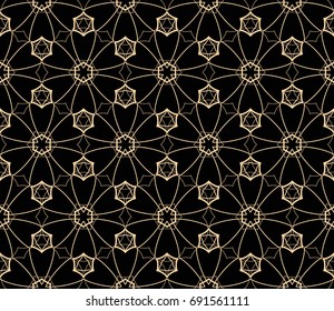 Modern geometric seamless pattern. For design, page fill, wallpaper. Vector illustration