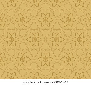 Modern geometric seamless pattern. For design, page fill, wallpaper. Vector illustration