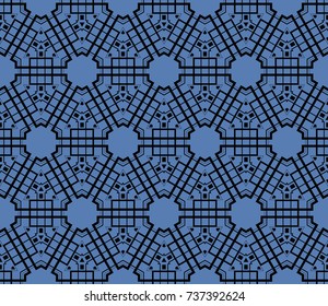 Modern geometric seamless pattern. For design, page fill, wallpaper. Vector illustration