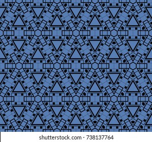 Modern geometric seamless pattern. For design, page fill, wallpaper. Vector illustration
