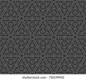 Modern geometric seamless pattern. For design, page fill, wallpaper. Vector illustration