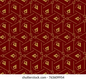 Modern geometric seamless pattern. For design, page fill, wallpaper. Vector illustration