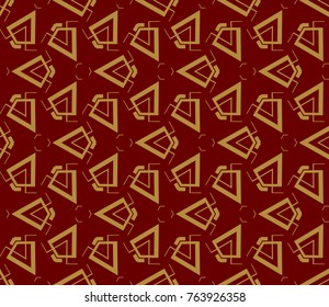 Modern geometric seamless pattern. For design, page fill, wallpaper. Vector illustration
