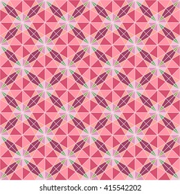 Modern geometric seamless pattern, mauve ornament. Ethnic seamless pattern. Use for wallpaper, pattern fills, web page background.