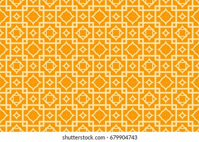 modern geometric seamless pattern in orange color style. vector illustration. for design invitation card, gift box, background, wallpaper, textile