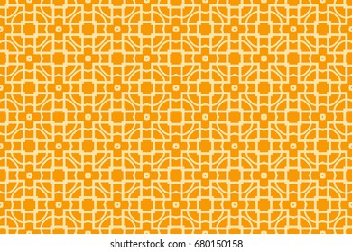modern geometric seamless pattern in orange color style. vector illustration. for design invitation card, gift box, background, wallpaper, textile