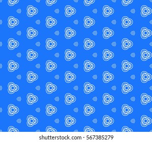 modern geometric seamless pattern with oval and swirl shape. vector illustration. for wallpaper, interior design