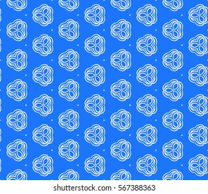 modern geometric seamless pattern with oval and swirl shape. vector illustration. for wallpaper, interior design