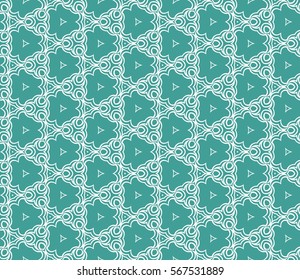 modern geometric seamless pattern with oval and swirl shape. vector illustration. for wallpaper, interior design