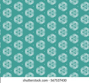 modern geometric seamless pattern with oval and swirl shape. vector illustration. for wallpaper, interior design
