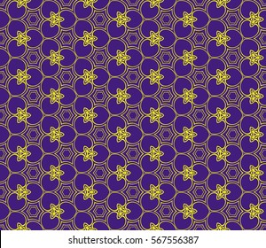modern geometric seamless pattern with oval and swirl shape. vector illustration. for wallpaper, interior design