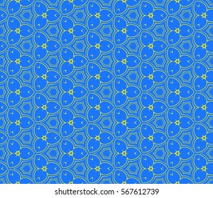 modern geometric seamless pattern with oval and swirl shape. vector illustration. for wallpaper, interior design