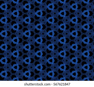 modern geometric seamless pattern with oval and swirl shape. vector illustration. for wallpaper, interior design