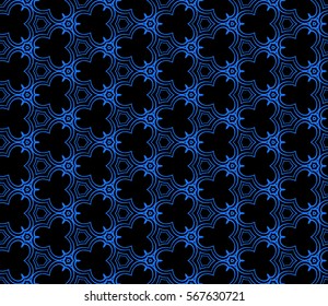 modern geometric seamless pattern with oval and swirl shape. vector illustration. for wallpaper, interior design