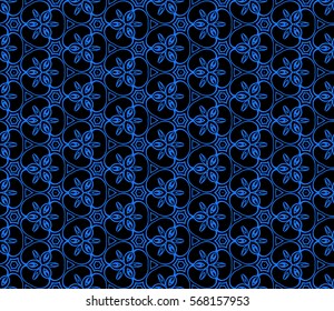 modern geometric seamless pattern with oval and swirl shape. vector illustration. for wallpaper, interior design