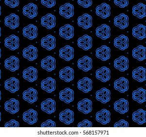 modern geometric seamless pattern with oval and swirl shape. vector illustration. for wallpaper, interior design