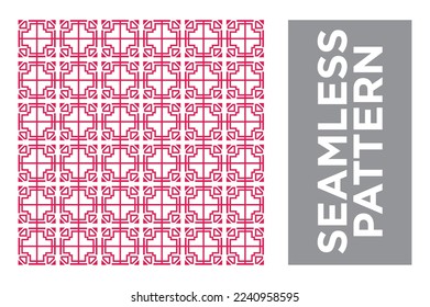 Modern Geometric Seamless Pattern. Simple Background Print Vector Repeating Texture.