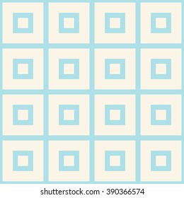 Modern Geometric Seamless Pattern. Squares with Pastel Tone.