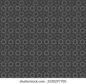 Modelo inconsútil geométrico moderno con las Formas del poliedro de las estrellas en fondo gris. Ilustración vectorial para la tela, materia textil, impresión de la almohada, textura monocromática, diseño de moda. Ilustración vectorial