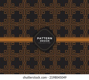 Modern geometric seamless pattern swatches collection background design.