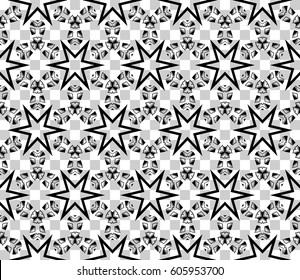 modern geometric seamless pattern with transparent background. vector illustration. for design, print, wallpaper, fabric