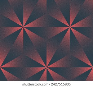 Fondo abstracto rojo pálido geométrico moderno sin costuras del vector de la tendencia del patrón. Ilustración de arte de medio tono para la impresión textil de moda. Fondo de pantalla de abstracción repetitiva gráfica sin fin Textura de punto