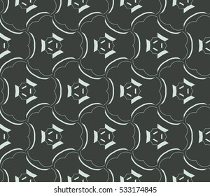 Modern geometric seamless pattern. Vector illustration. For design, page fill, wallpaper.