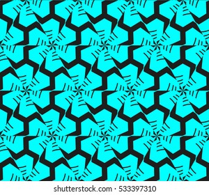 Modern geometric seamless pattern. Vector illustration. For design, page fill, wallpaper.