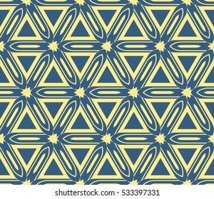 Modern geometric seamless pattern. Vector illustration. For design, page fill, wallpaper.