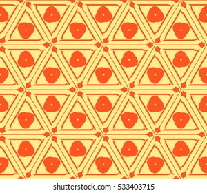 Modern geometric seamless pattern. Vector illustration. For design, page fill, wallpaper.