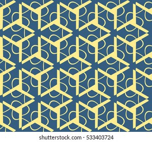 Modern geometric seamless pattern. Vector illustration. For design, page fill, wallpaper.